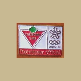 1988 CALGARY OLYMPICS PIN CANADA TIRE FRENCH VERSION