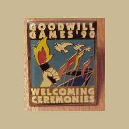 1990 GOODWILL GAMES OPENING WELCOMING CEREMONIES PIN