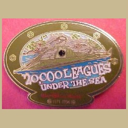 2001 WDW RETIRED ATTRACTION PIN 20000 LEAGUES UNDER THE SEA LTD ED