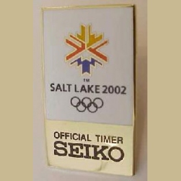 SALT LAKE CITY OLYMPICS SEIKO WATCH SPONSOR PIN