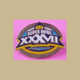 NFL SUPER BOWL 37 SAN DIEGO DATED LOGO PIN